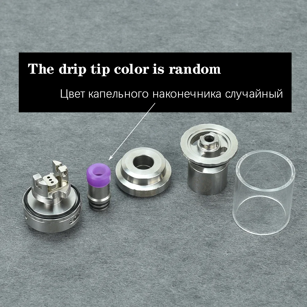 Wolfcoolvape صفارة الإنذار V2 GTA MTL RTA 2 مللي/4.5 مللي لفائف واحدة rta خزان قابل لإعادة البناء RTA 22 مللي متر/24 مللي متر رذاذ تدفق الهواء