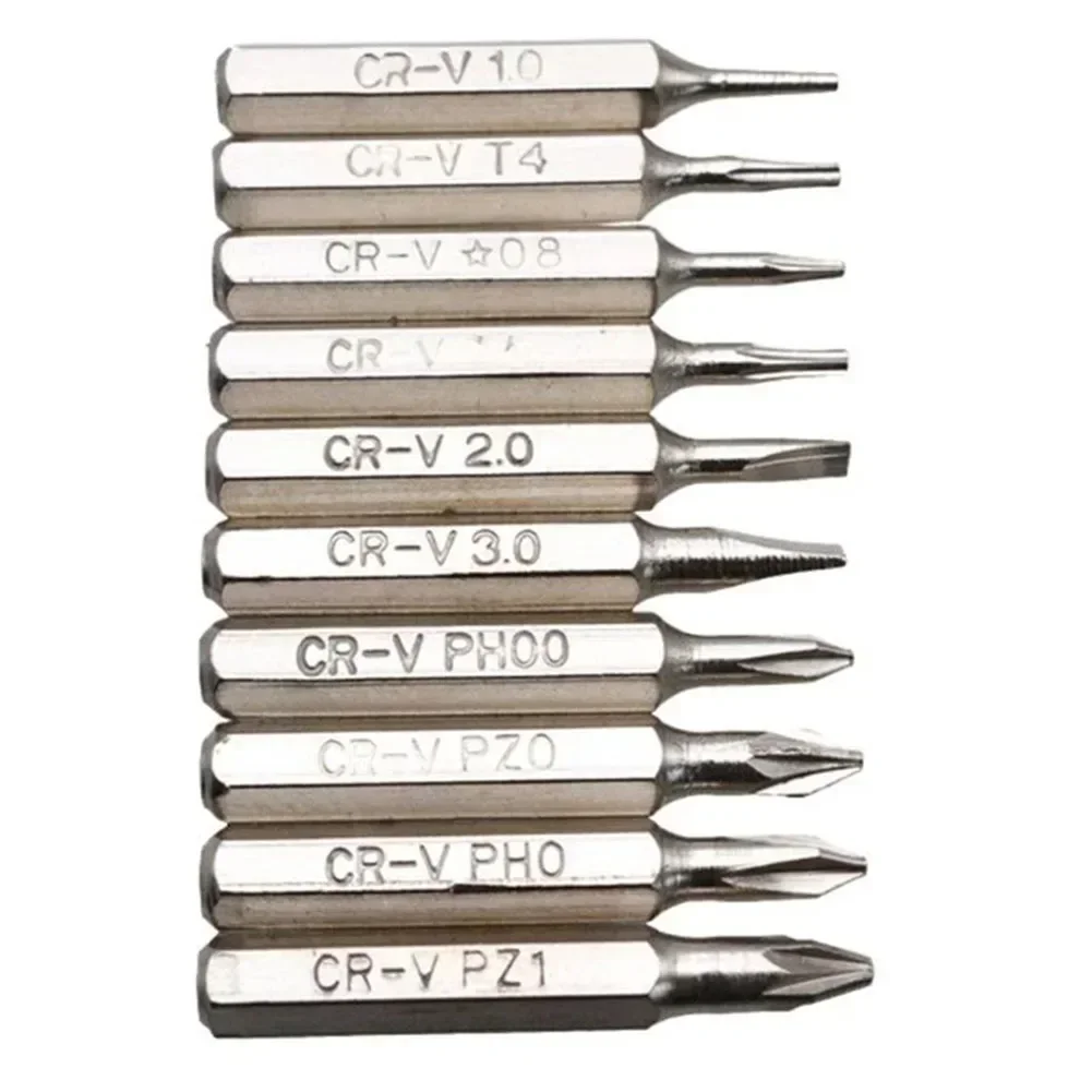 

Cross Slotted Screwdriver Set Small Screwdriver Bits Set 4mm Shank 28mm Length Torx Slotted Cross Screwdriver Hand Tools