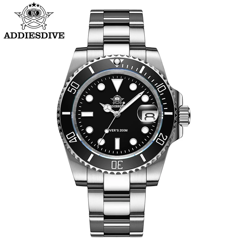 addiesdive-men's-quartz-watches-classic-stainless-steel-ceramic-bezel-super-luminous-waterproof-diver-wristwatch-date-display