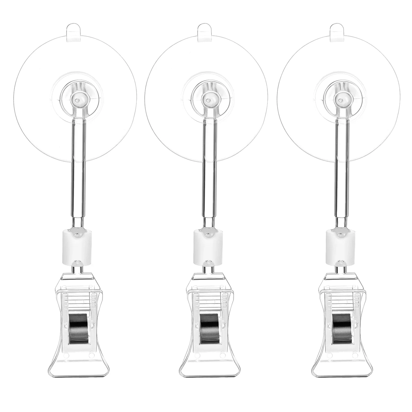 3 Pcs Suction Cup Sign Clips for Trays Aquarium Cups with Fish Tank Airline Holders