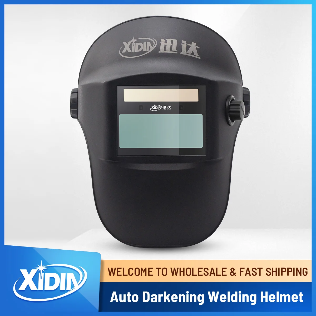 Welding Helmet Auto Darkening,Welding Hood Solar Powered 96*39mm,Mask With 2 Arc Sensors Wide Shade W4/9-13 for H2-510GPRO