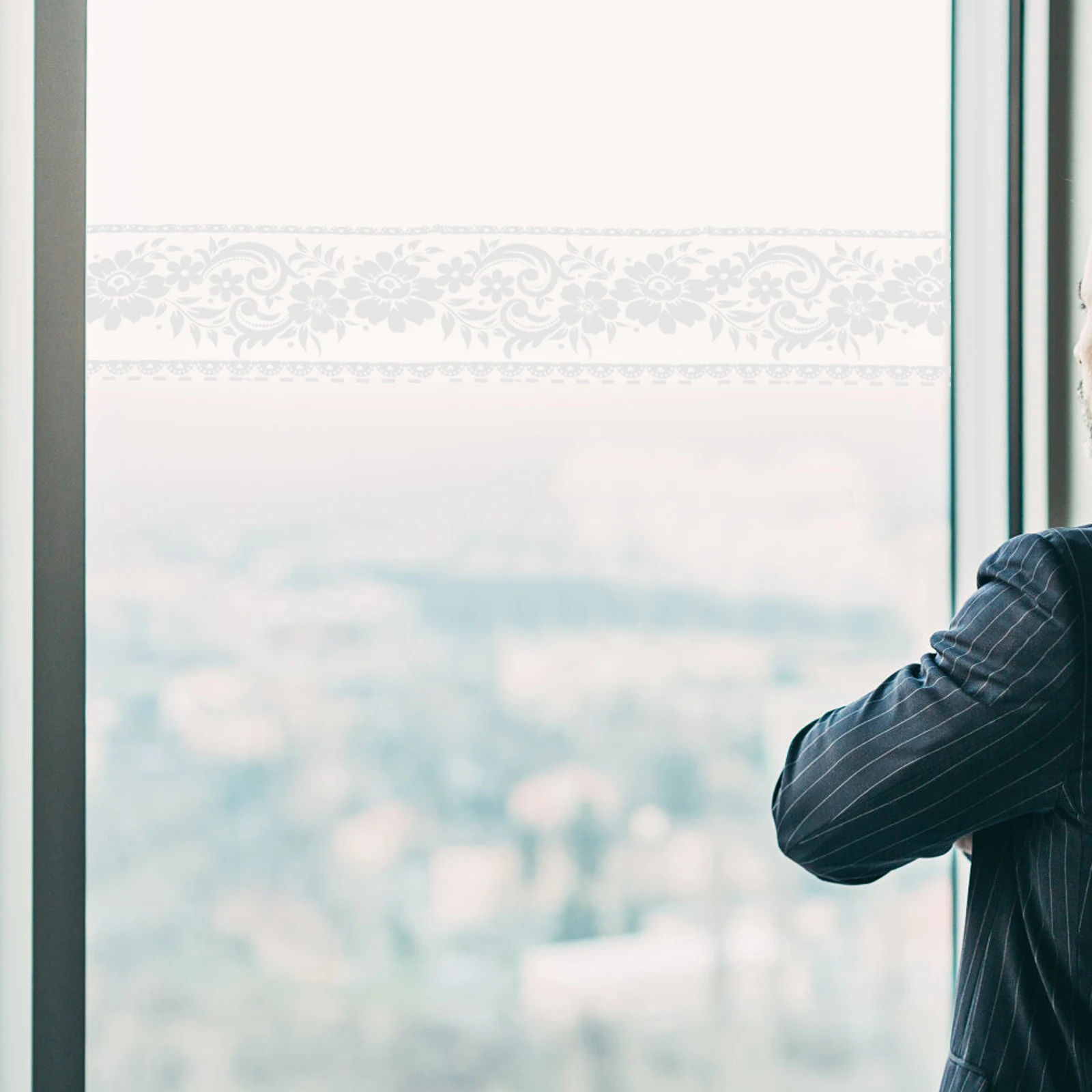 

2 Rolls Pattern Lace Edge Stickers Decoration Covers Pvc Border Wall Decal Ornament