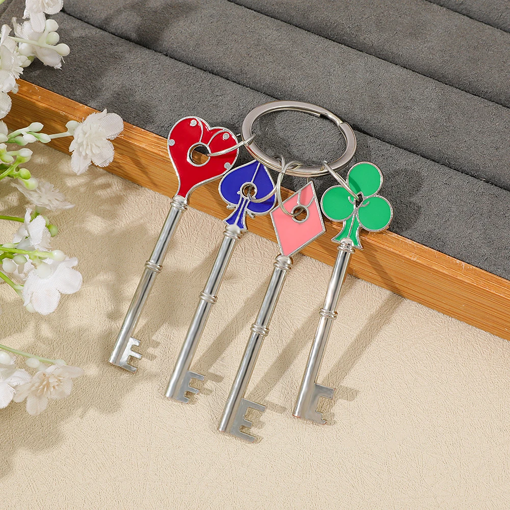 1 Stück gemusterter Schlüsselanhänger, hohler Schlüsselring, Geschenk für Männer und Frauen, Fans-Kollektion – Detail 3