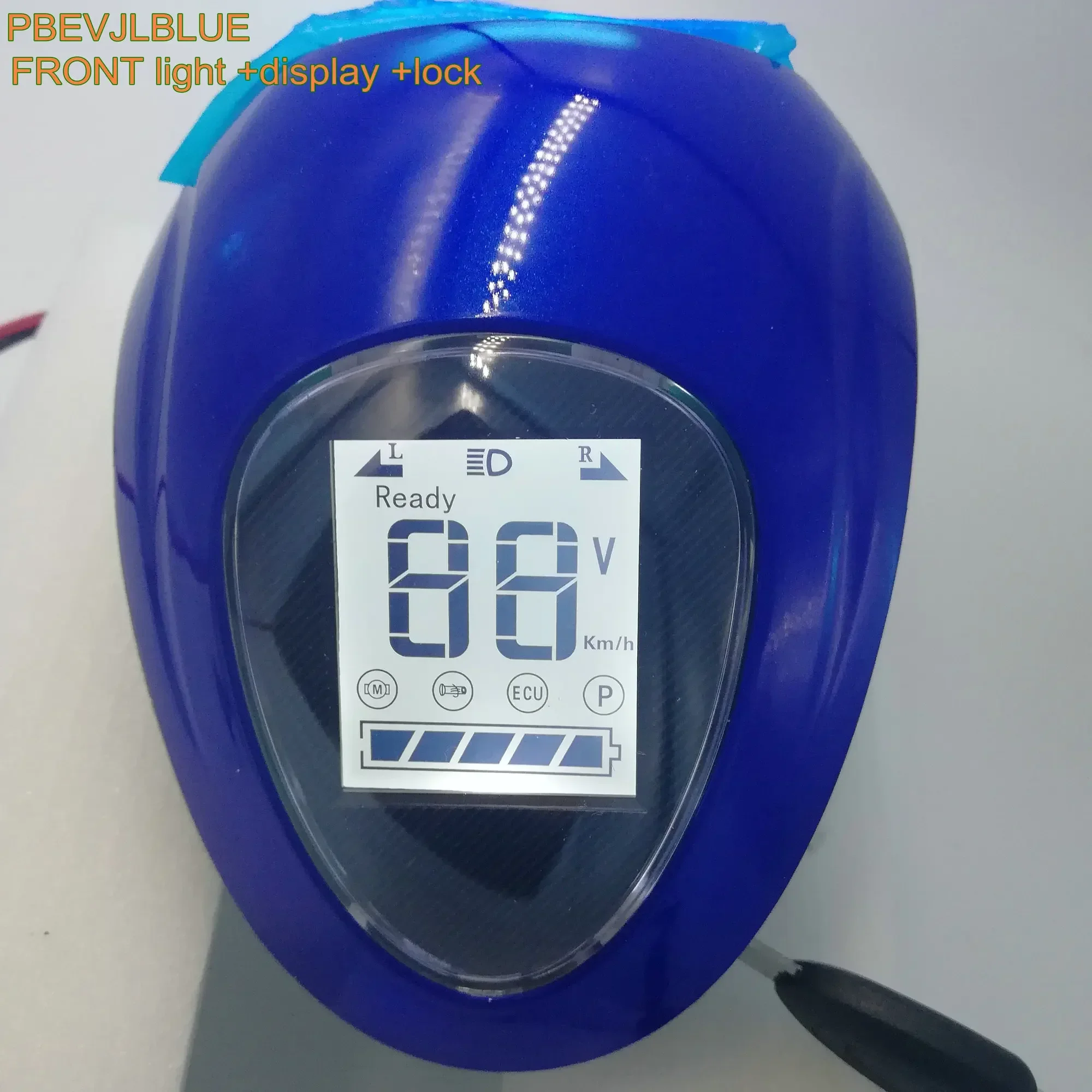 Electric Scooter Bicycle Motorcycle Atv Tricycle Mobility Lcd Display& Frontlight With Lock/key 48v60v Speedometer Diy Parts