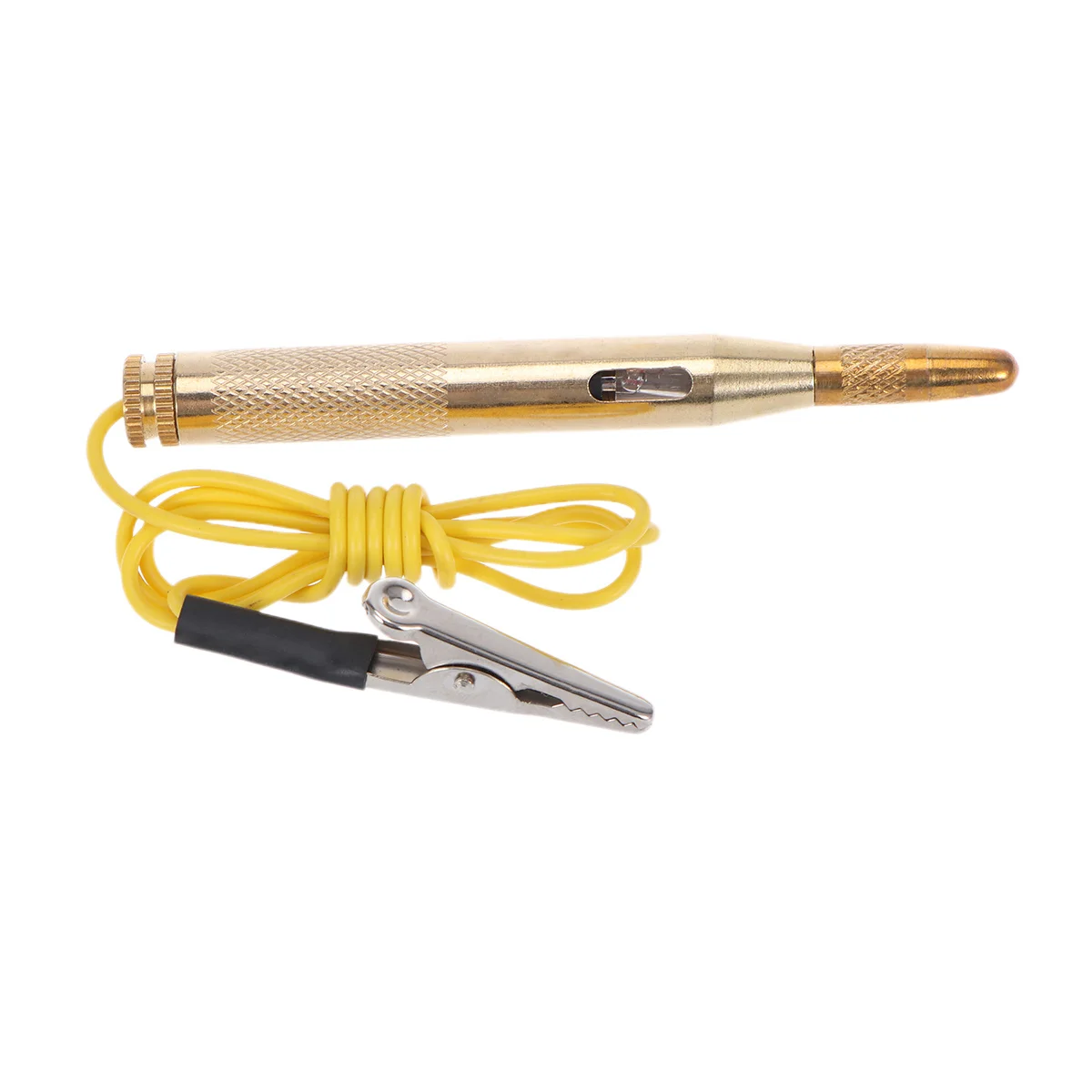 

6V 12V 24V Car Voltage Tester Electrical Test Pen With Flexible Wire Lead Protective Crocodile Clip For Auto Boat