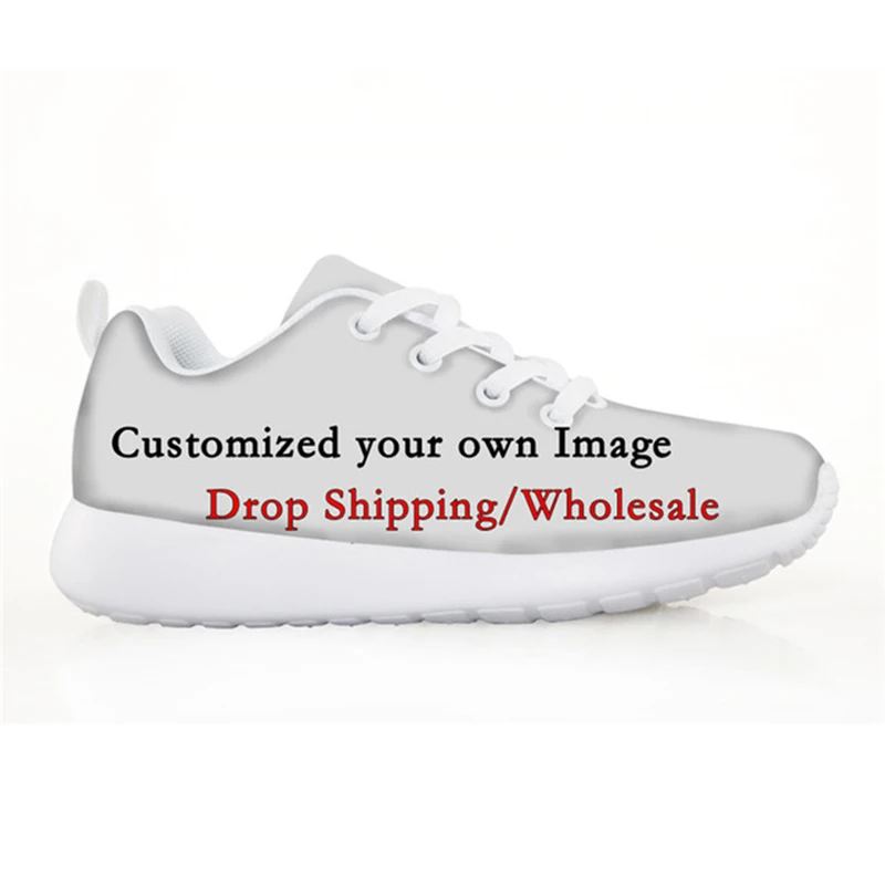 

Customized Children Shoes Unisex Casual DIY Image Logo Kids High Top Sneakers For Boys Teenage Girl Running Flats Dropshipping