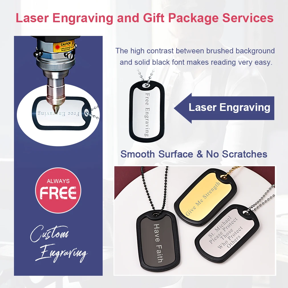 U7 مخصص سانت مايكل علامة القلائد الفولاذ المقاوم للصدأ سانت رئيس الملائكة قلادة الشجاعة حماية النص نقش مجوهرات للجنسين هدية