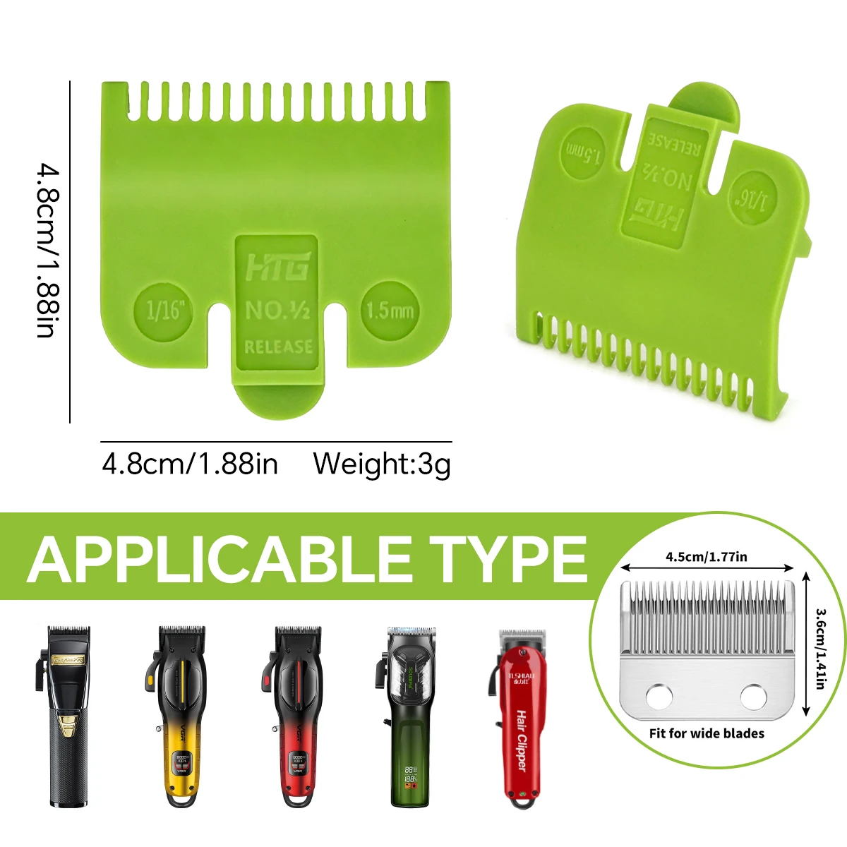 Hair Clipper Limit Comb Guide Attachment for Barbers