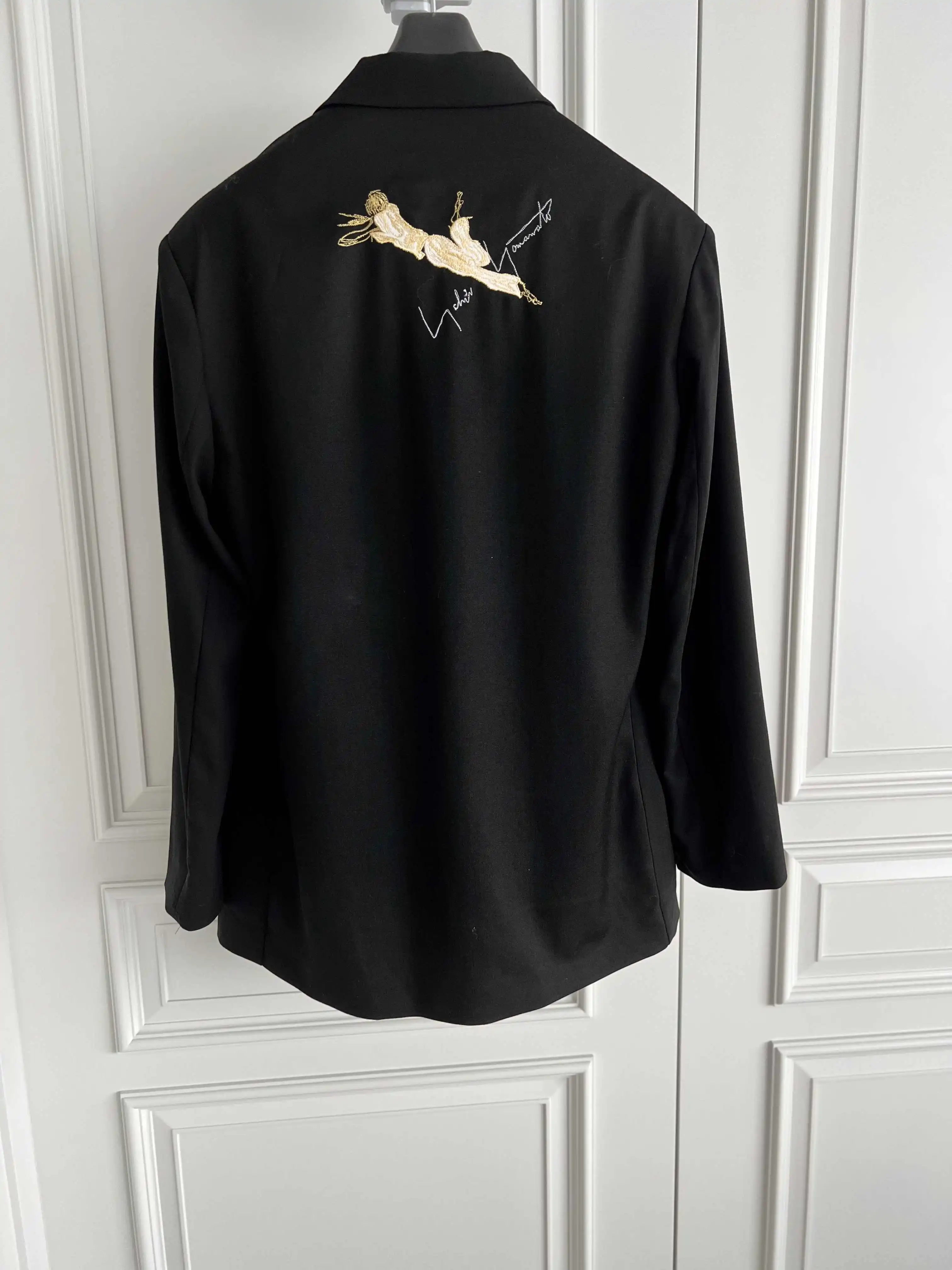 TOP-YAMAMOTO ORIGINAL Design Actress 's stitch  Classic reissue Actress' s embroidered wool suit