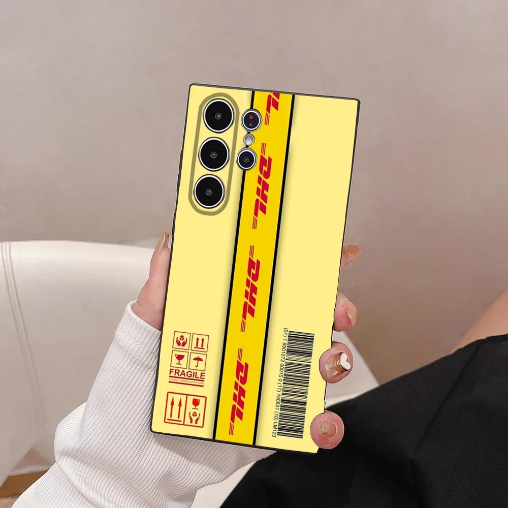 حافظة هاتف لوجستية عالمية DHL لهاتف سامسونج S Series S21 S22 S23 S24 S25 FE Plus حافظة فائقة من مادة البولي يوريثان الناعمة والصديقة للبشرة