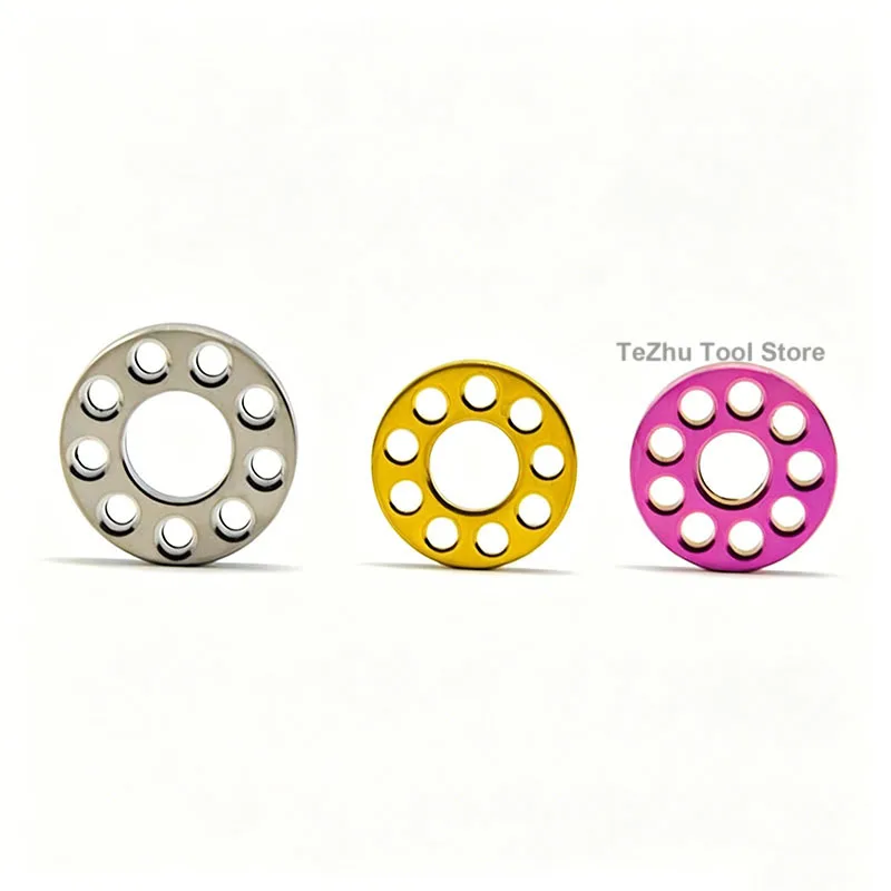 1PCS Titanium Alloy Nine Hole Flat Gasket M6 M8 M10 Washer Motorcycle Modification Various Colors