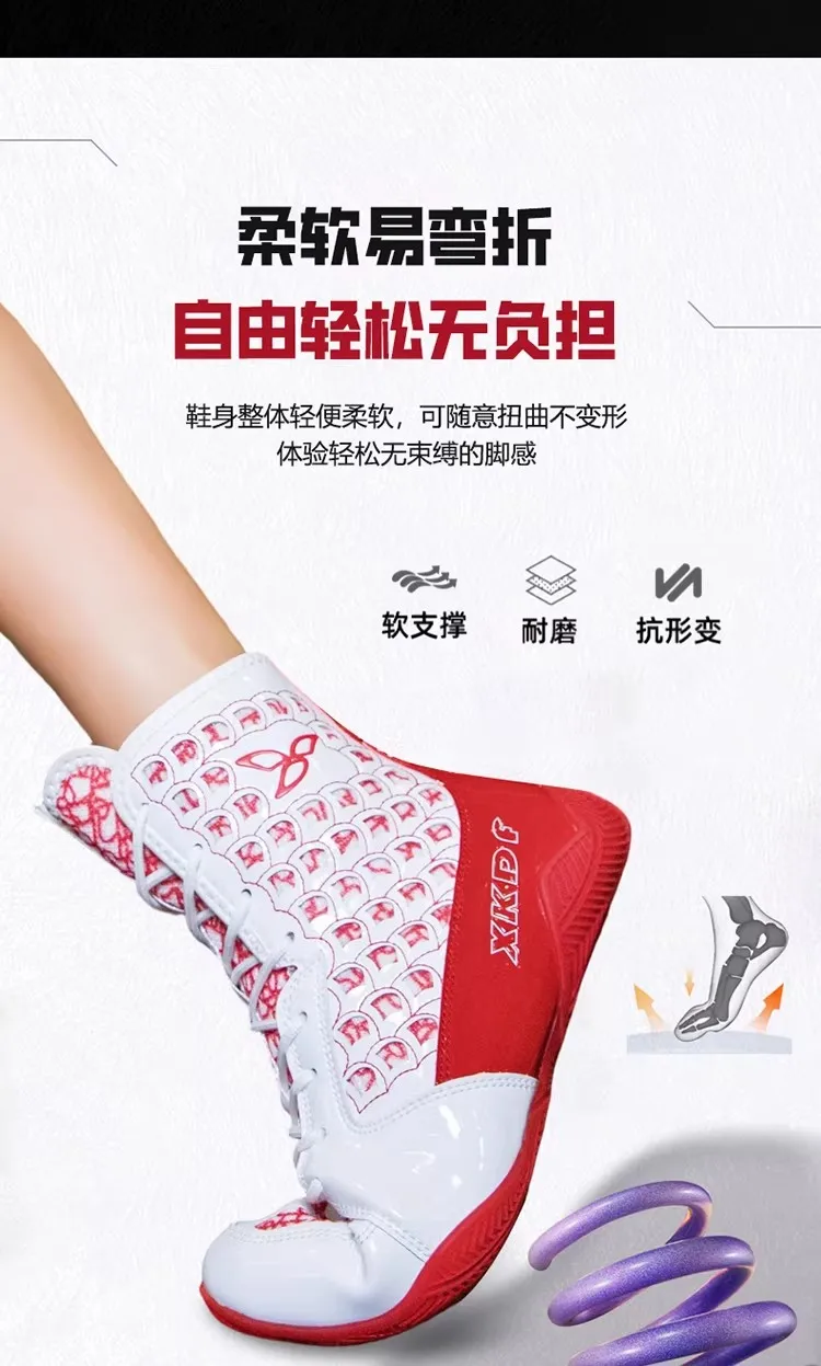 

Plus Size High-Top Wrestling Shoes | Breathable Boxing Training Boots | Wrestling Sneakers | Shock-Absorbing Combat Sneakers