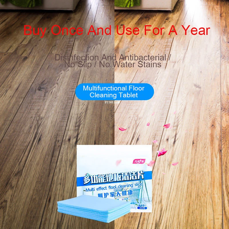 Cleaning Sheets For Floor Tile Floor Cleaner Tablets Multi-Effect Floor Deep Cleaning Slice For Home Kitchen Bathroom