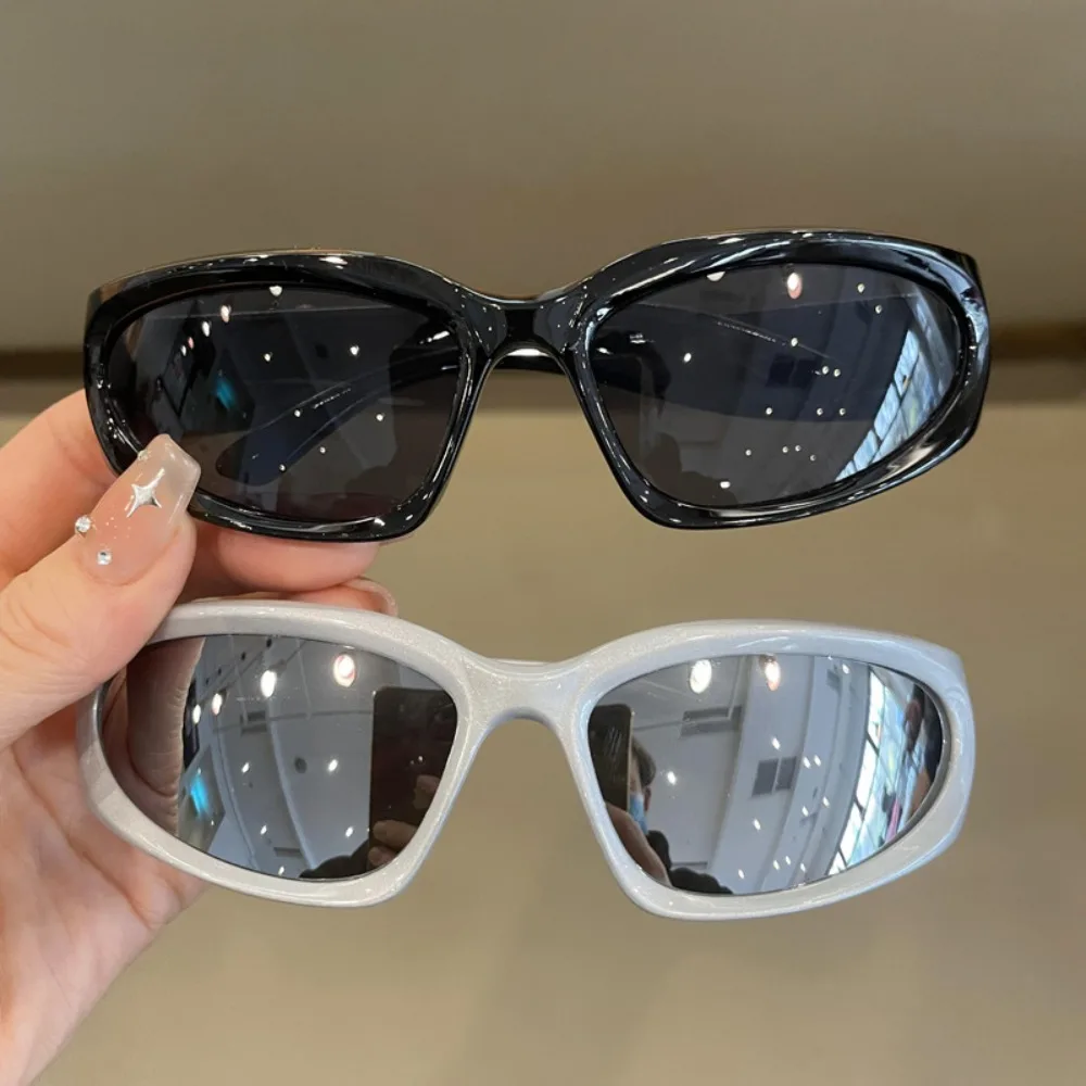 خمر فاسق نظارات شمسية رياضية بنين بنات Y2K نمط القط العين نظارات شمسية مرآة نظارات حديثة الطراز 2000s ريترو ظلال Gafas دي سول #6