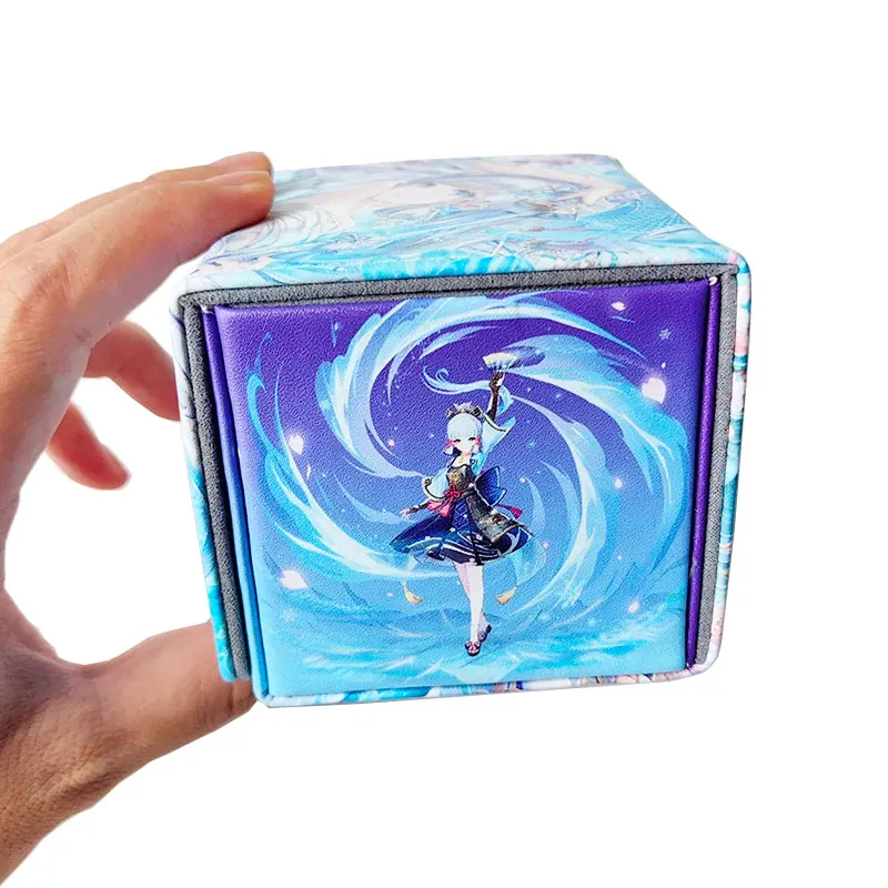 100+ PU Anime Cards Storage Box Deck Board Game TCG Cards Box Protector Bag for MGT/Pkm/Yu-gi-oh/Trading Card Collecting Game