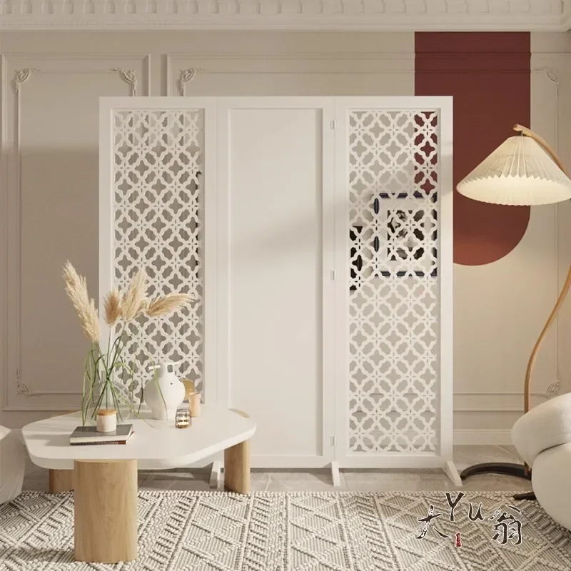 Xiaohongshu الإنترنت المشاهير كريم شاشة التقسيم غرفة المعيشة مدخل الديكور طوي انسداد المحمول مكتب بسيط #4