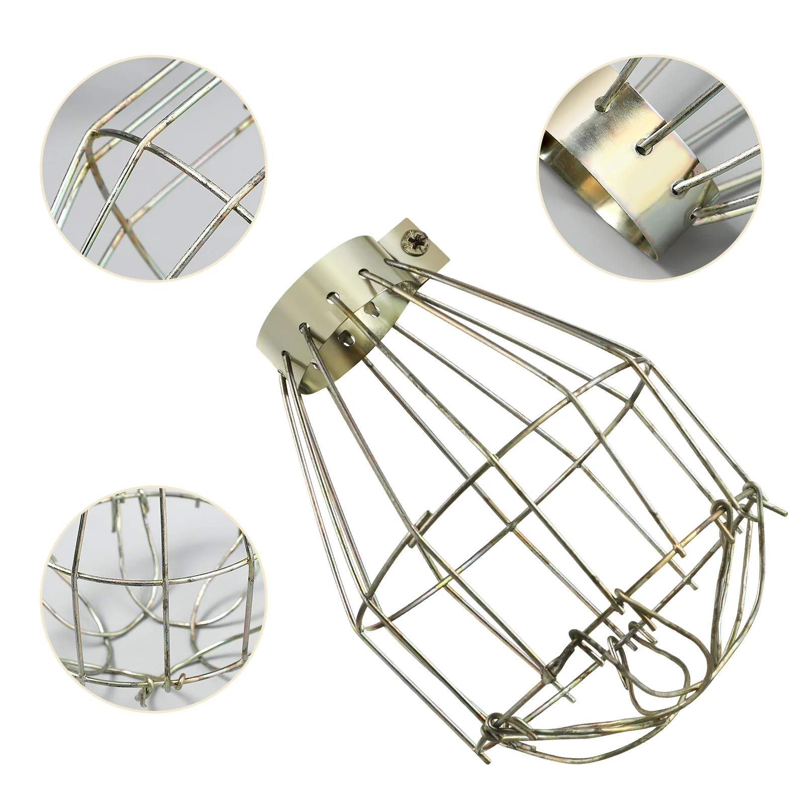 

6pcs Metal Lamp Bulb Guard Vintage Light Cage Hanging Industrial Lamp Cover For Home Bar Study Cafe Living Room Retro Birdcage