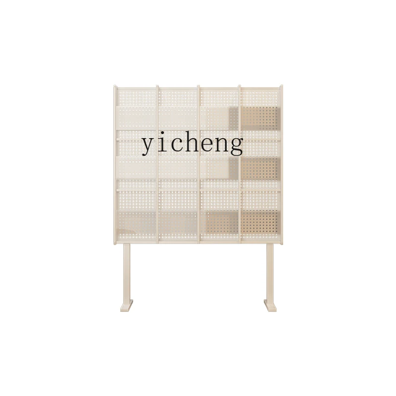 YFY  books and magazines shelf floor-to-ceiling living room Internet celebrity bookshelf shelf shelf hole board