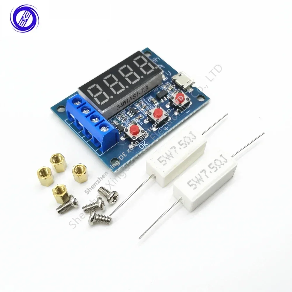 10pcs 1.2V 12V 18650 ZB2L3 Li-ion Lithium Battery Capacity Tester + Resistance Lead-acid Battery Capacity Meter Discharge Tester