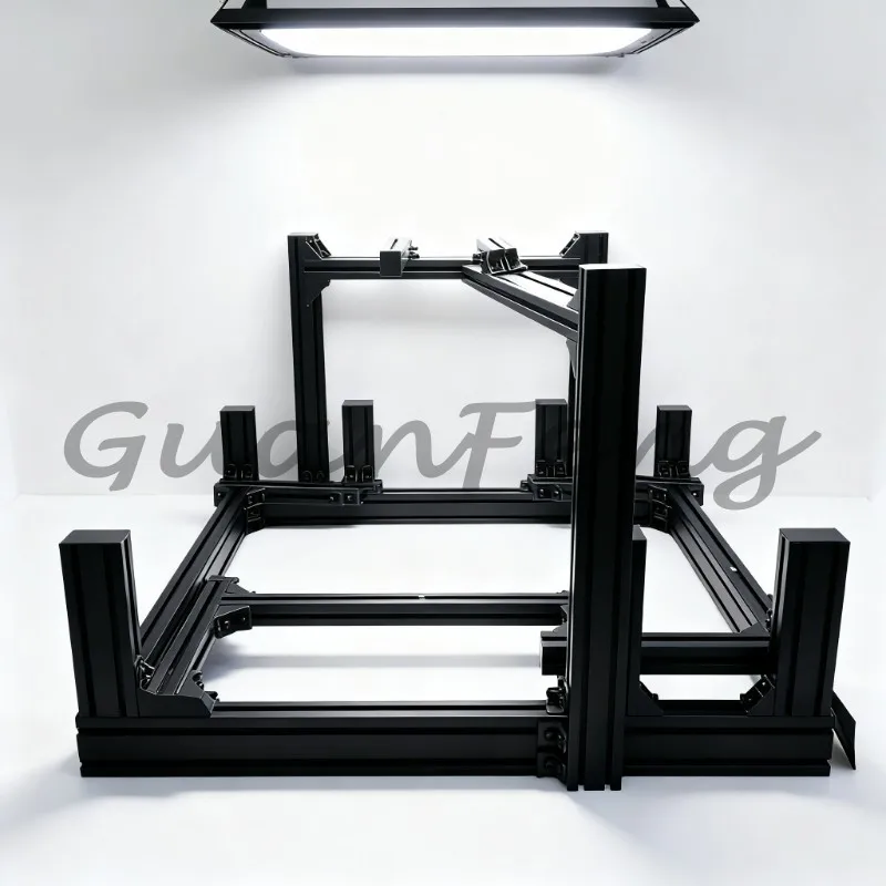 3060 Aluminum Profile Simulation Racing Cockpit, Basic Version of Direct Drive Simulation Racing Frame, Adjustable Driving Frame