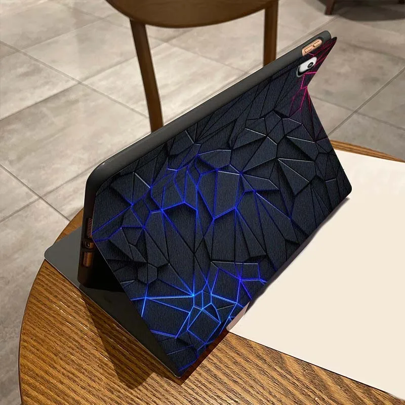 Kohlefasermuster für iPad Pro Air Mini 2 3 4 5 6 7 7. 8. 9. 10. 11. 10.2 9.7 10.5 10.9 11 13 Zoll Tablet-Hülle