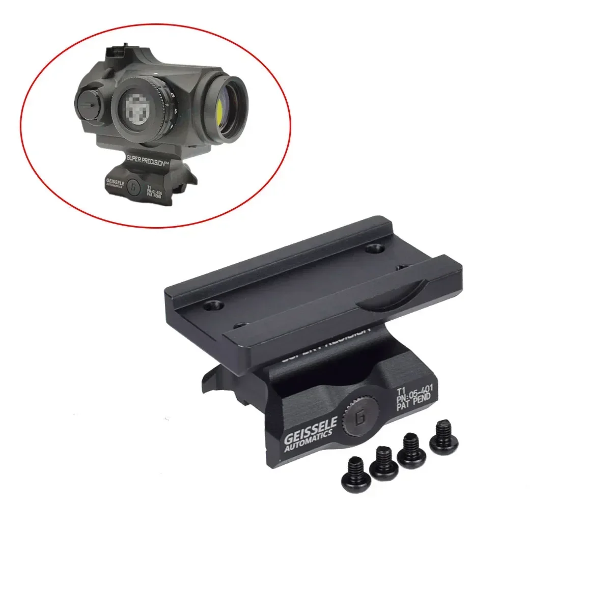 التكتيكية GEISSELE الناهض نطاق قاعدة السكك الحديدية جبل ناتئ بندقية دعم لسلسلة T ريد دوت البصر يتصاعد الصيد الملحقات