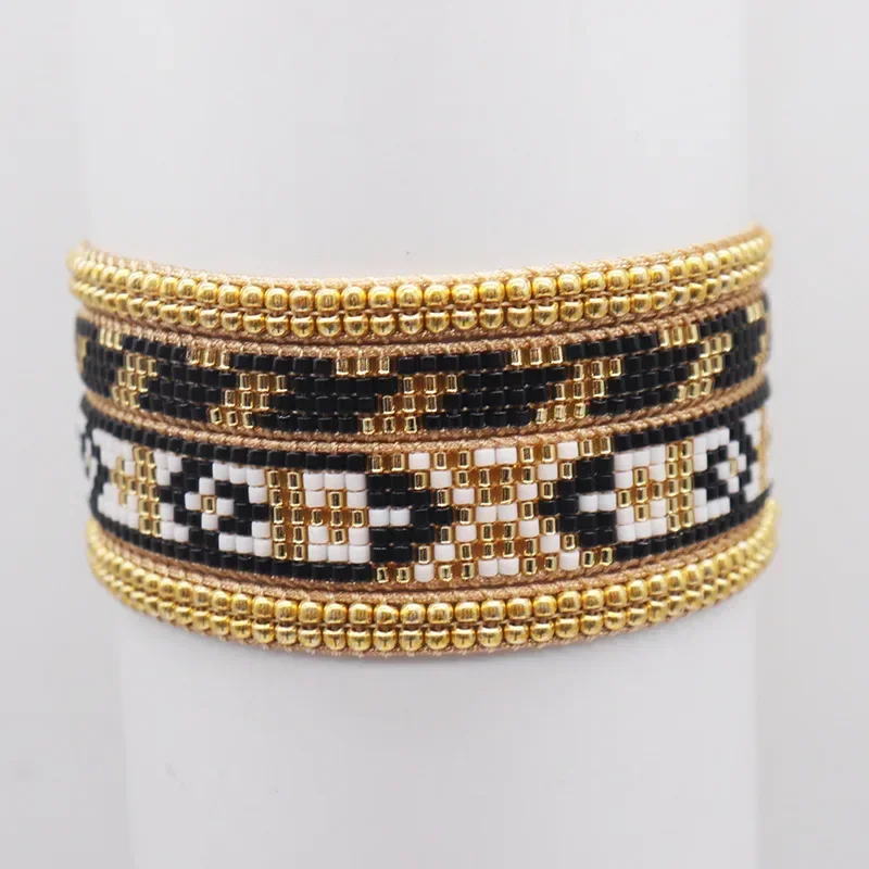Beaded bracelet Geometry Arrow Originality Design Hand knitting Bohemia Adjustable  Simple Female Rice bead bracelet set