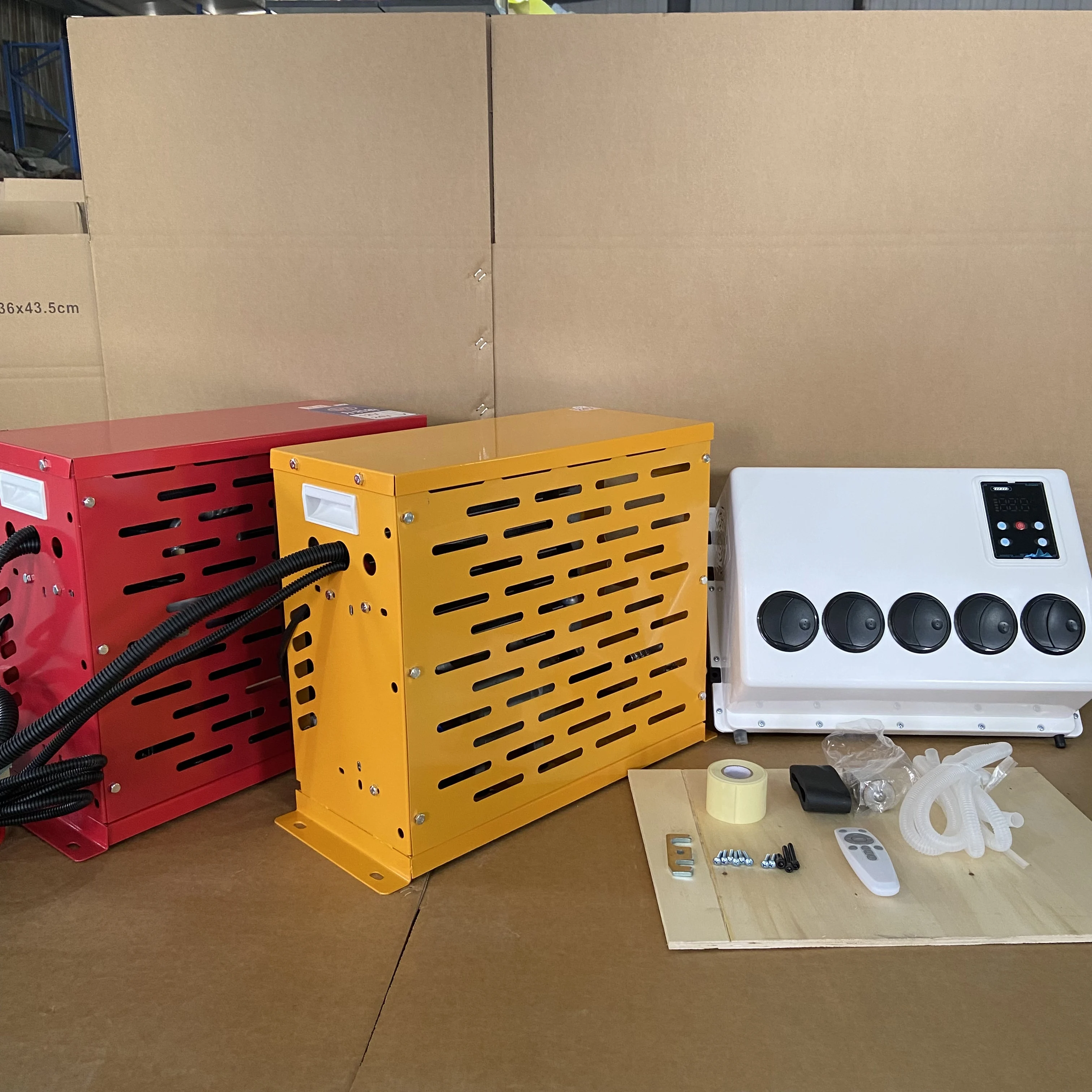 2026 New 12V/24V Split Parking Air Conditioner with Metal Shell - Multiple Colors & High Efficiency Cooling for Trucks