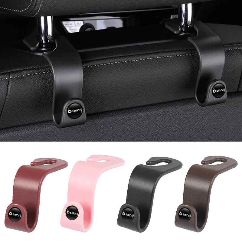 Car Hook Seat Headrest Organizer Holder Accessories For Smart Fortwo 451 450 453 EQ Forfour Coupe Cabrio Crossblade ROADSTER For