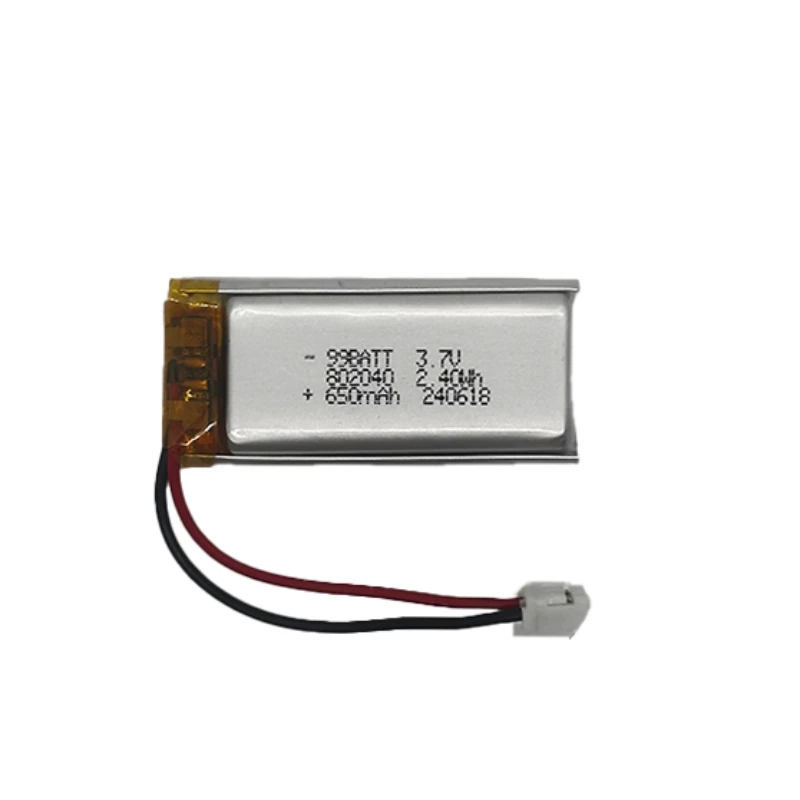 z.ШВ 802040   Baterai Lithium Polimer 650MAh Dapat Diisi Ulang dengan Steker PH 2.0Mm 2Pin untuk Tablet Aquecedores De Mãoera Gravador