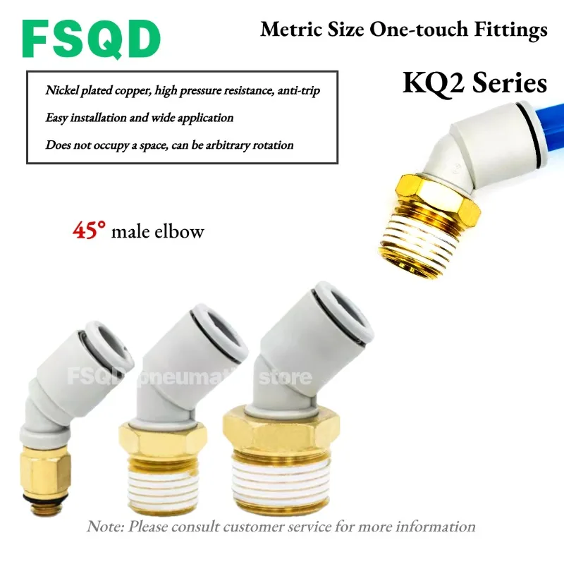 KQ2K16-04AS original external thread quick change connector Pneumatic tool