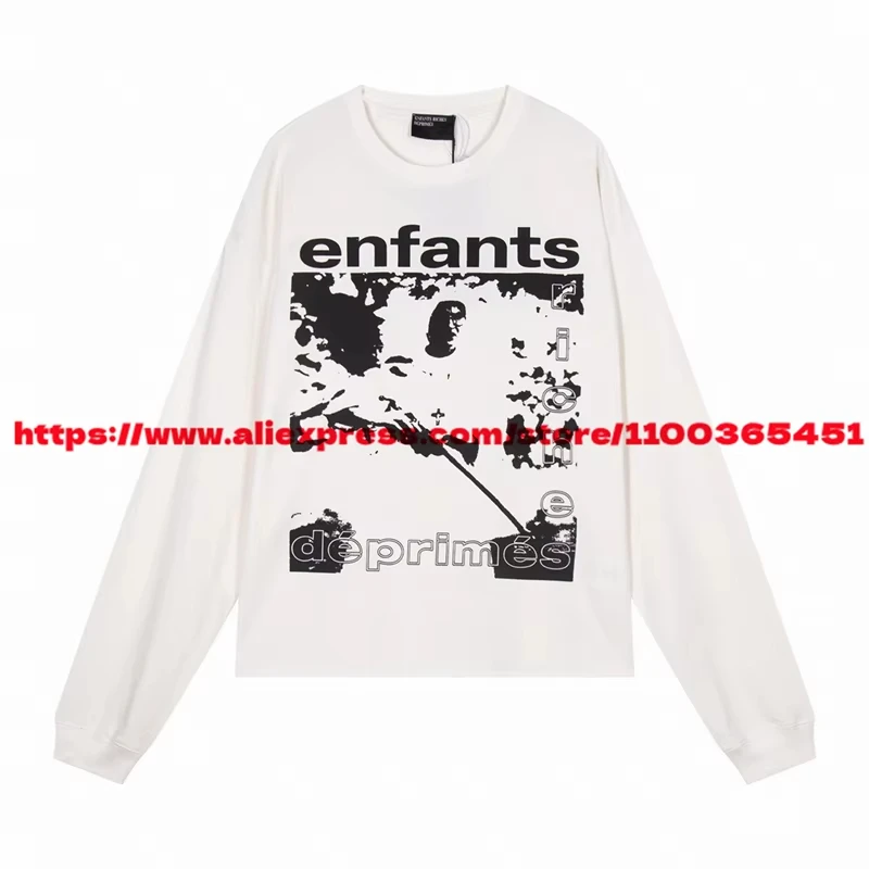 White Enfants Riches Deprimes ERD T Shirt  Women High Quality Casual T-Shirt Tee Tops hoodies women