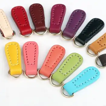 kusy PU kožených zipů, náhradní zipy, popruhy, přívěsky na zavazadla, kabelky, tašky, oblečení, kalhoty 8 nejlepší prodej stahování zipu - №2