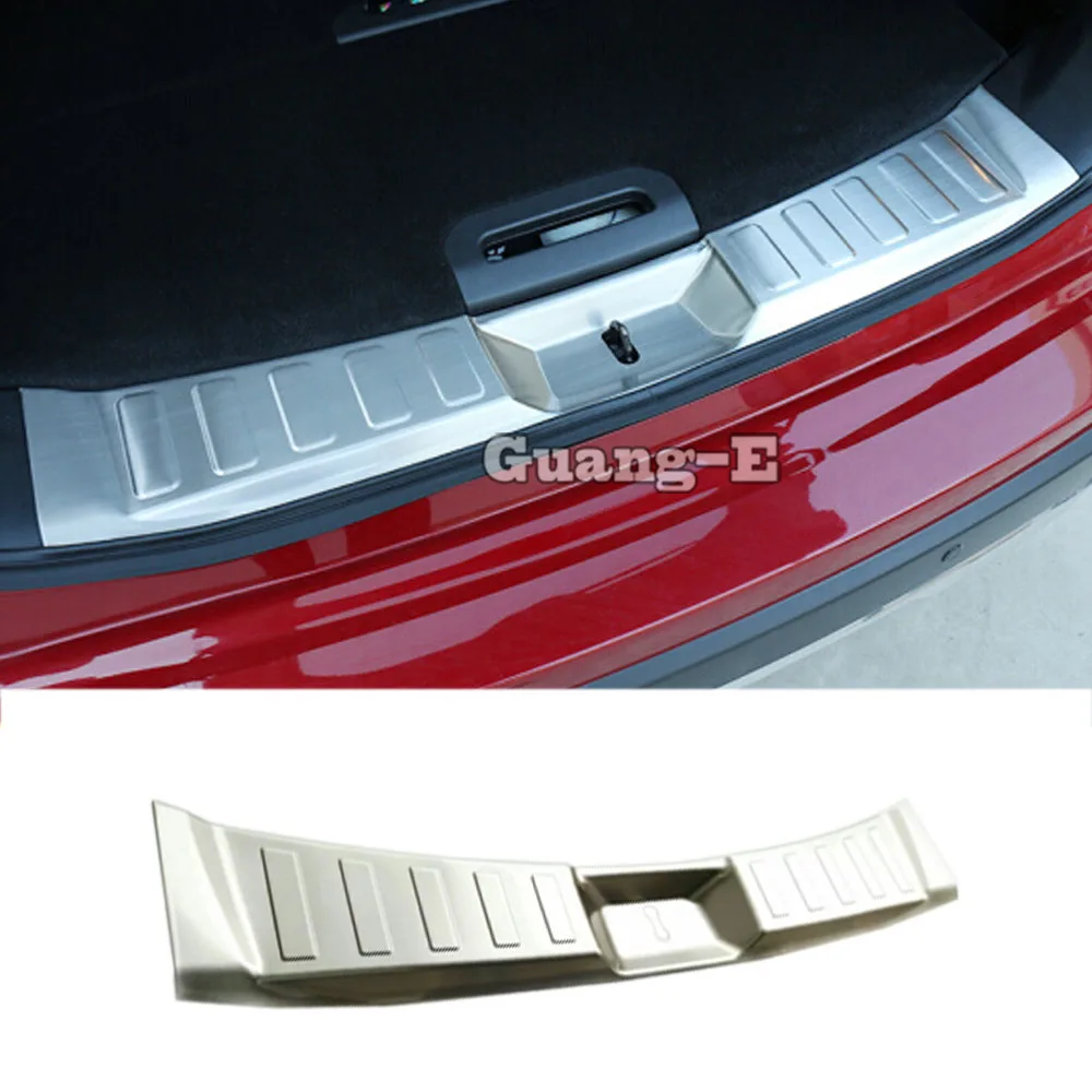 

For Nissan X-Trail XTrail T32/Rogue 2017 2018 2019 2020 Car Inner Rear Bumper Trim Stainless Steel Scuff Sill Trunk Plate Pedal