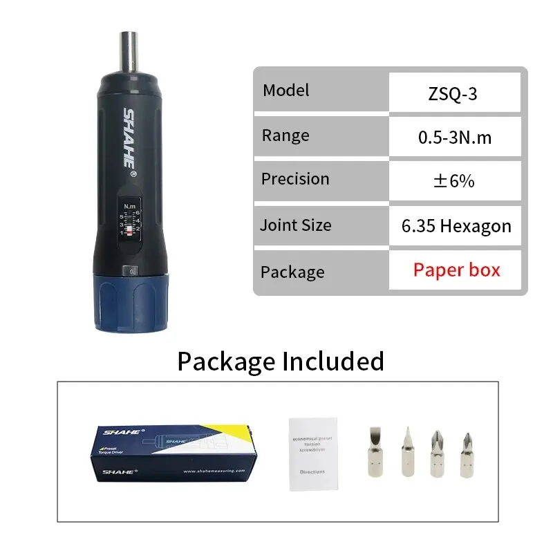 SHAHE Professionele hoge precisie vooraf ingestelde momentschroevendraaier Economische momentsleutel handgereedschap - afbeelding 1