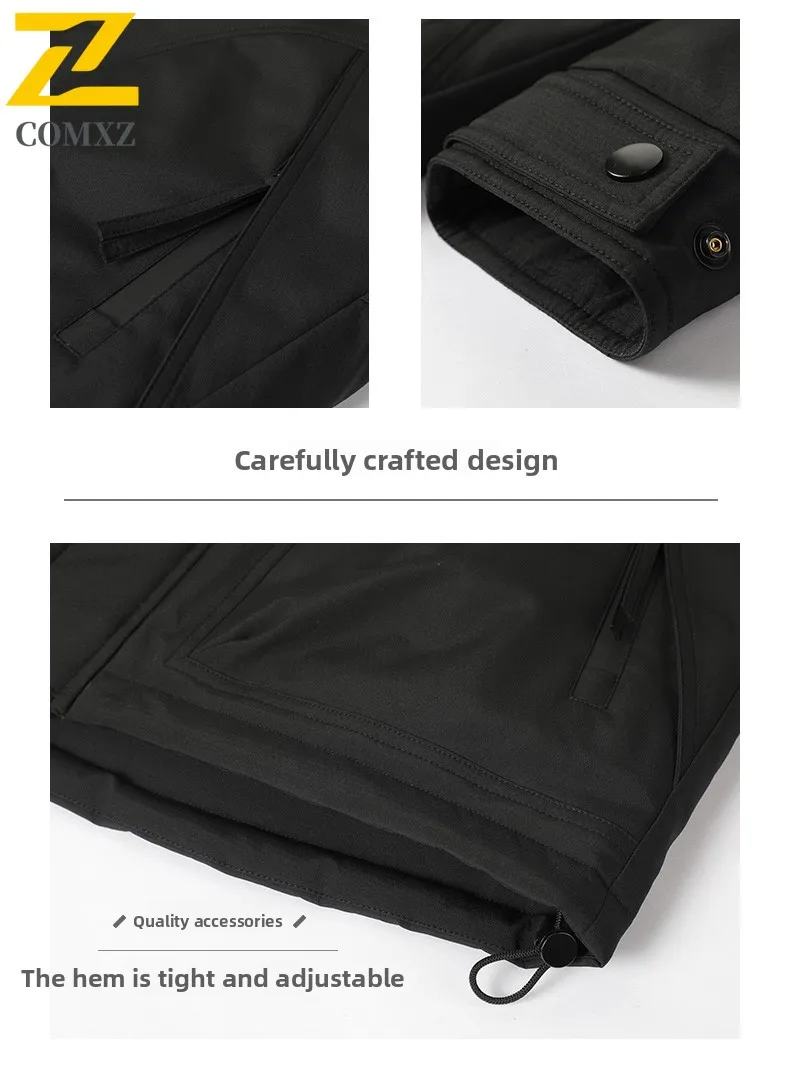 เสื้อแจ็คเก็ตดาวน์ผู้ชาย 2025 สไตล์ใหม่ ขนเป็ดขาว 90% ผ้าฝ้ายหนา กันหนาว อุ่น มีฮู้ด เสื้อโค้ทลำลองสำหรับฤดูหนาว เสื้อแจ็คเก็ตดาวน์