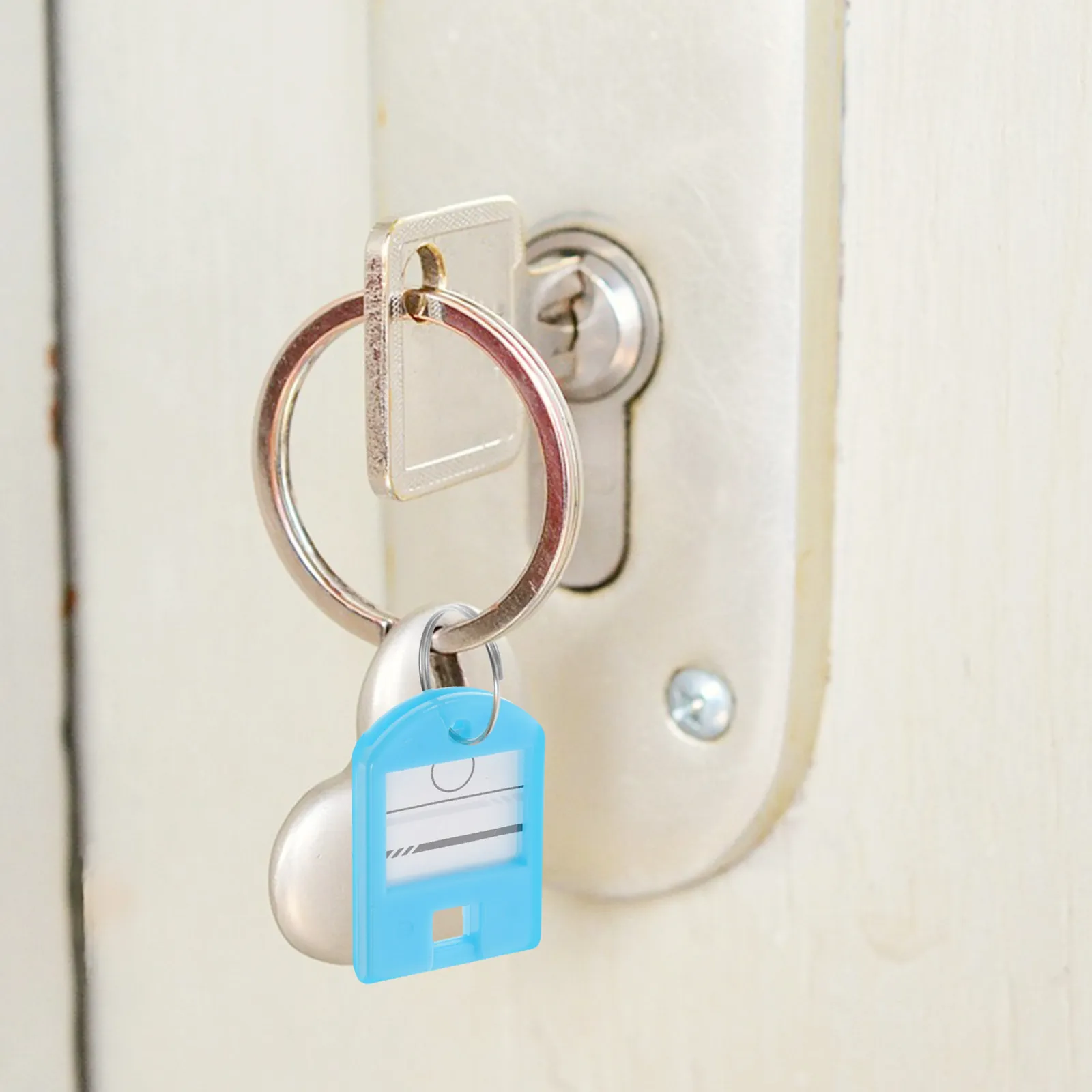 

50Pcs Sturdy Key Tags Creative Key Identifiers Covers for Organizing Keys Pets Jackets USB Drives Luggage Travel Compact