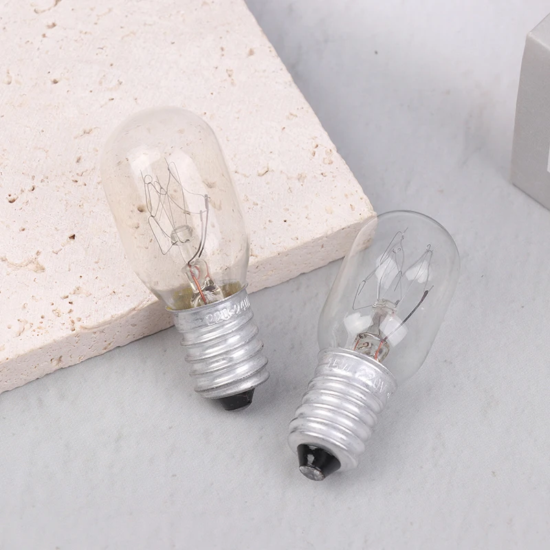 Hot Sale 5Pcs E14 Salt Lamp Globe Bulb 10/15/20/25W 220V-230V Incandescent Bulbs Refrigerator Oven Light Bulbs Replacement Bulbs