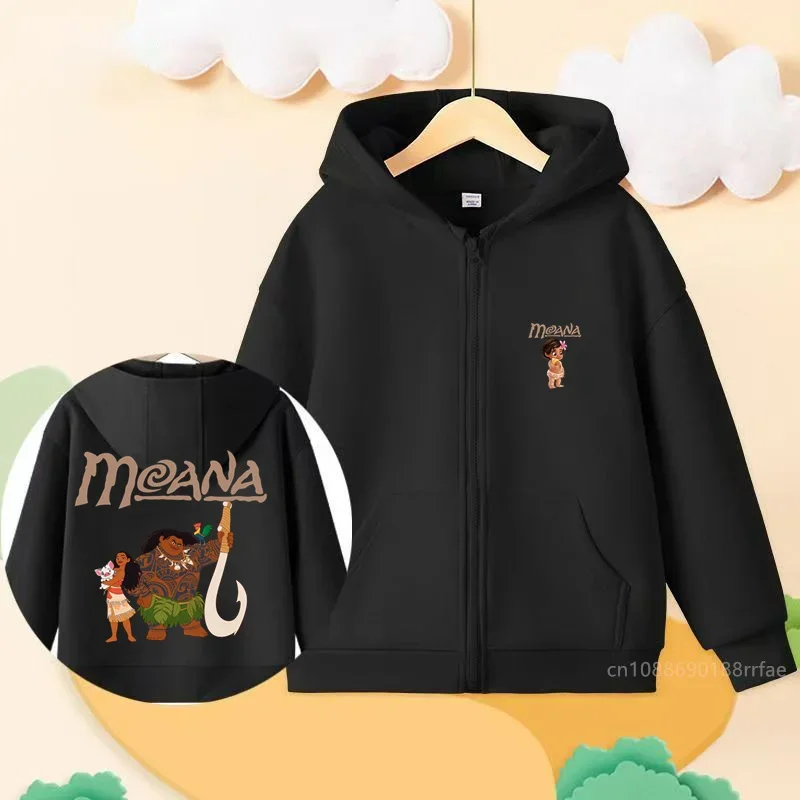 Moana Children's Hoodie, Zipper Hoodie, Hoodie, Casual Fashion Top, Jacket, Boys and Girls