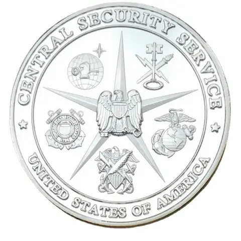 America silver glating ferocious eagle Commemorative Coin Badge Medal Souvenir  Arts Gifts Souvenir for collection