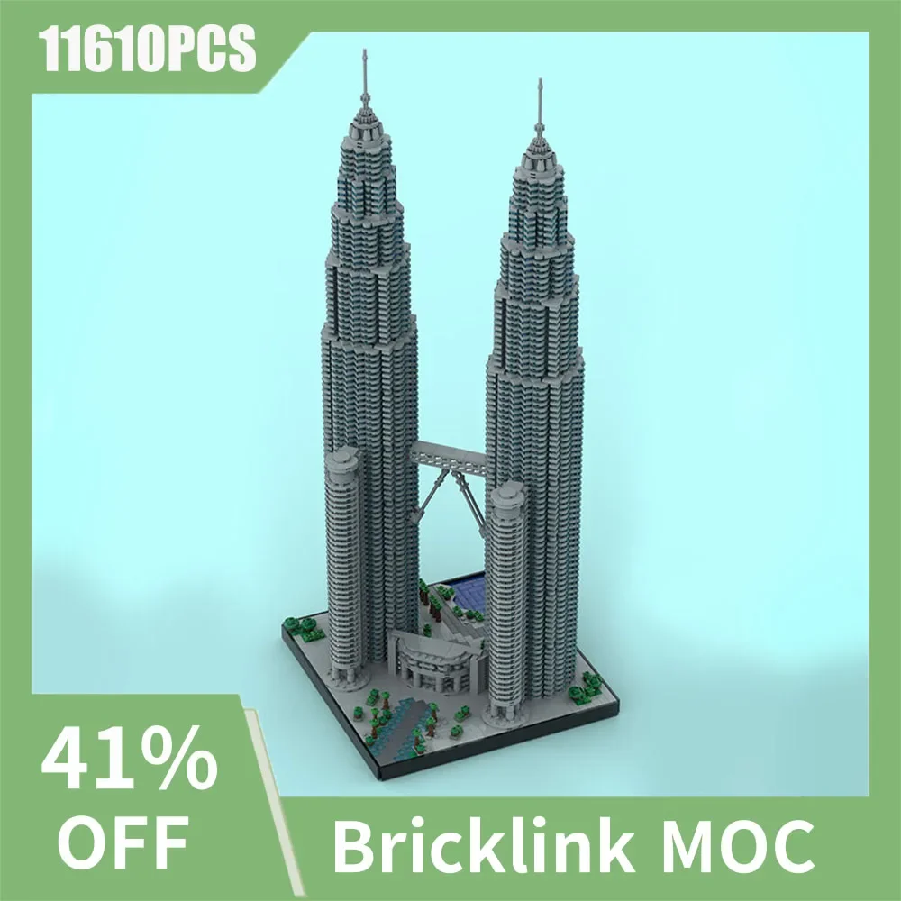 

NEW 11610PCS City Hot Selling Street View Moc Modular Petronas Twin Towers DIY creative ideas Children Toy birthday Gift Blocks