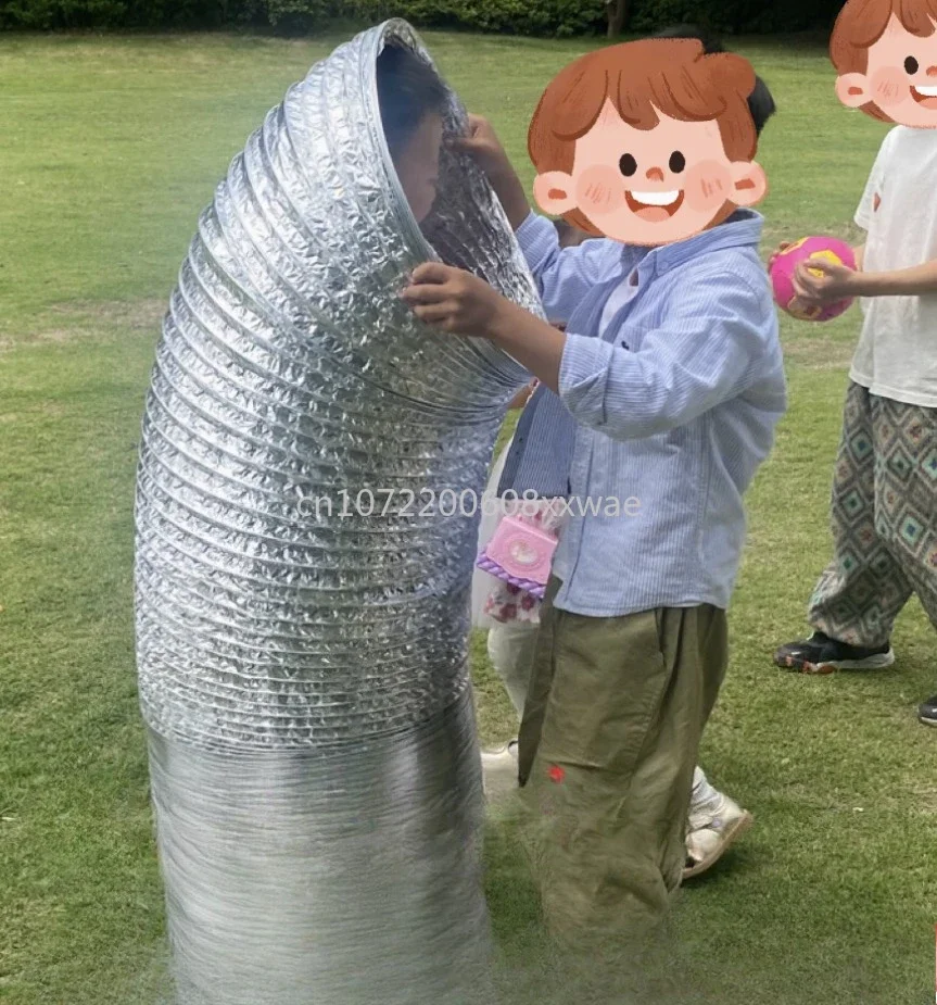 Large Diameter Aluminum Foil Tube Material Live Broadcast Props Dancing Games Funny Toys Can Drill People