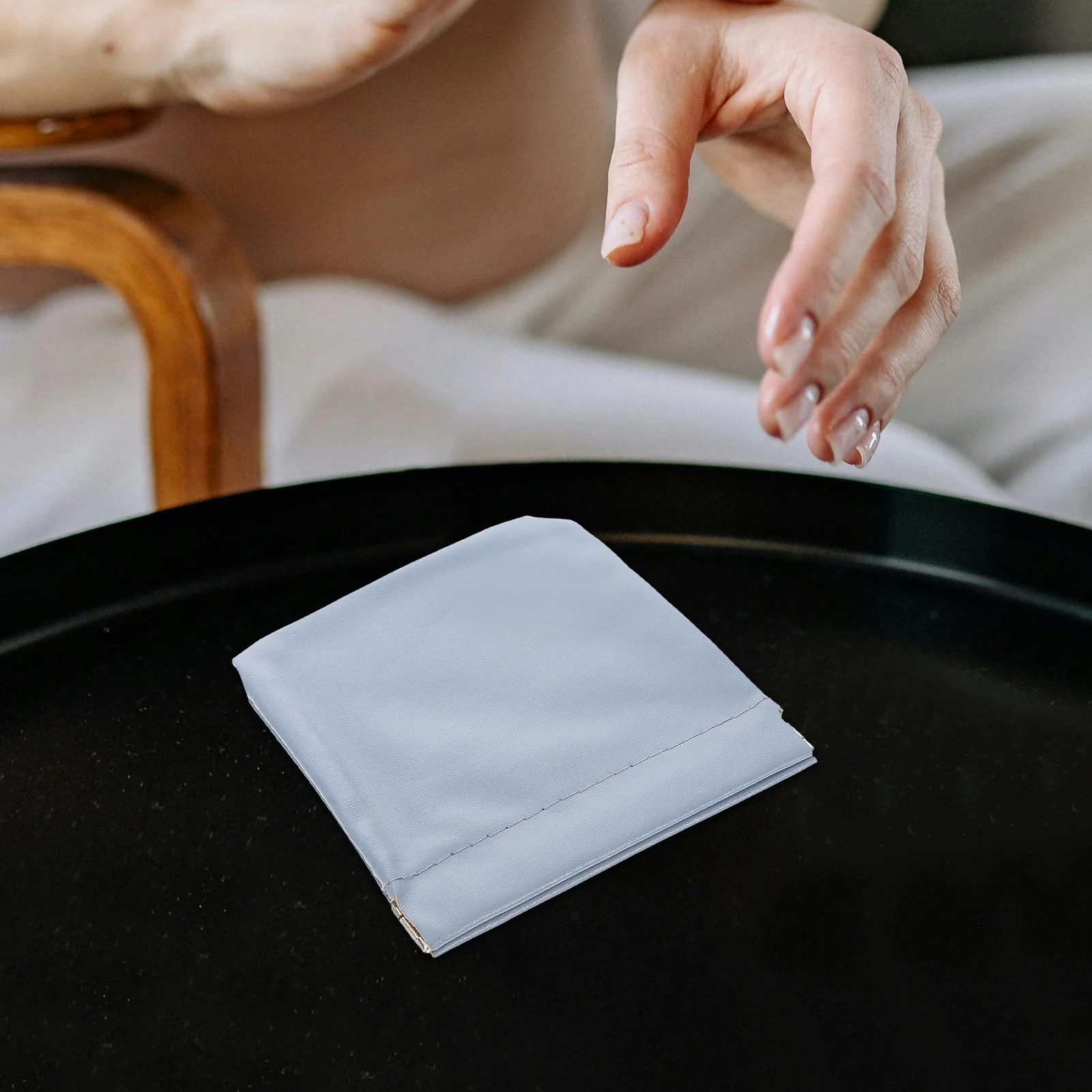 

4Pcs Portable Mini Coin Purse PU Snap Closure Organizer Pouch Small Makeup Bag for Purse Lipstick Holder Storage Bag