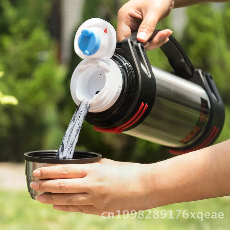 

Большой емкости из нержавеющей стали 304, спортивный автомобиль, бутылка для воды с широким горлышком, портативная дорожная изолированная колба, черный, красный, золотой