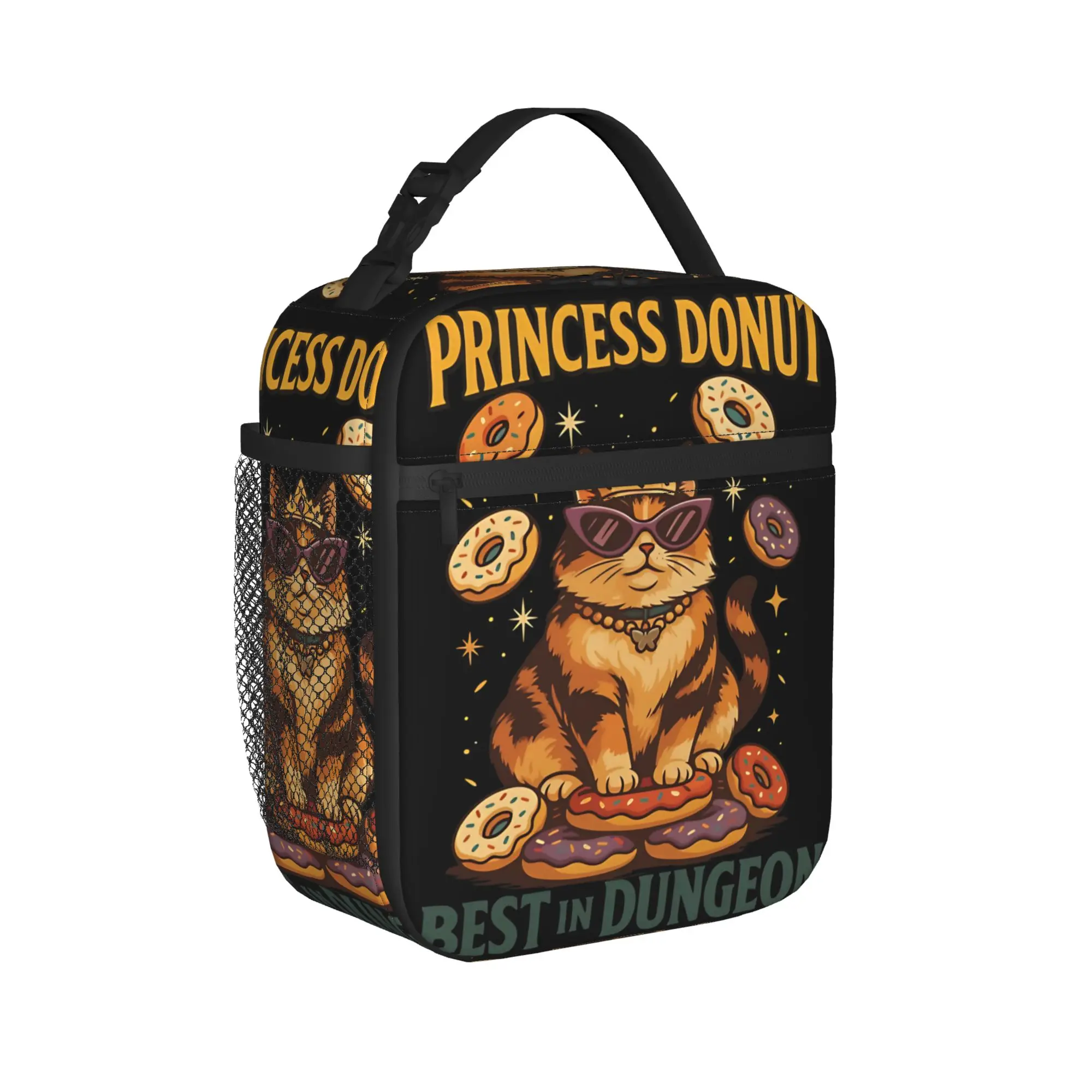 Princess Donut  Dungeon Crawler Carl  Insulated Lunch Bags Large  Reusable Cooler Bag Lunch Box Tote Travel Food Storage Bags