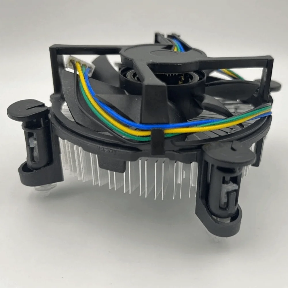 Aluminum CPU Cooler 3.5-Inch Fan Air-Cooled Design Air Cooler Fan 4-Pin PWM Connector for Intel 1150/1155/1156