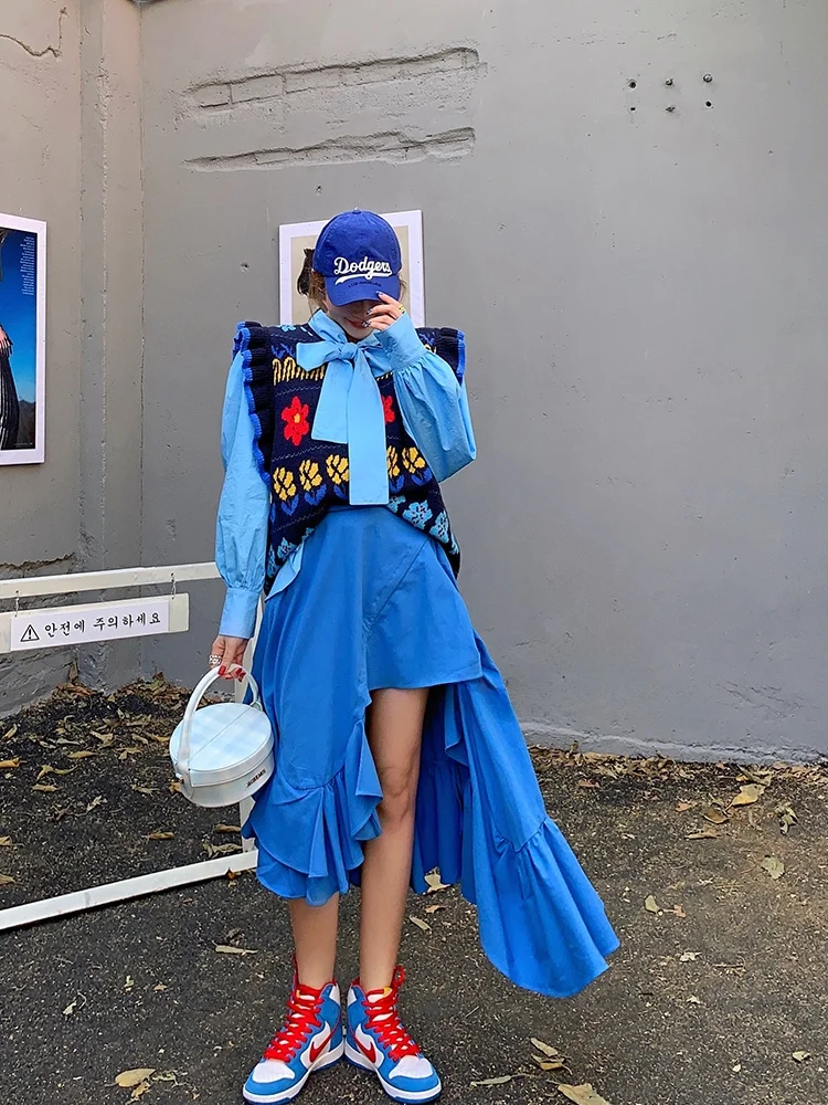 Faionable Gebreide Svel Trui Vest Dames Herfst Sle 2025, Nieuwe Collectie Koreaanse Sle Ronde Ne Top Zonder Knoppen