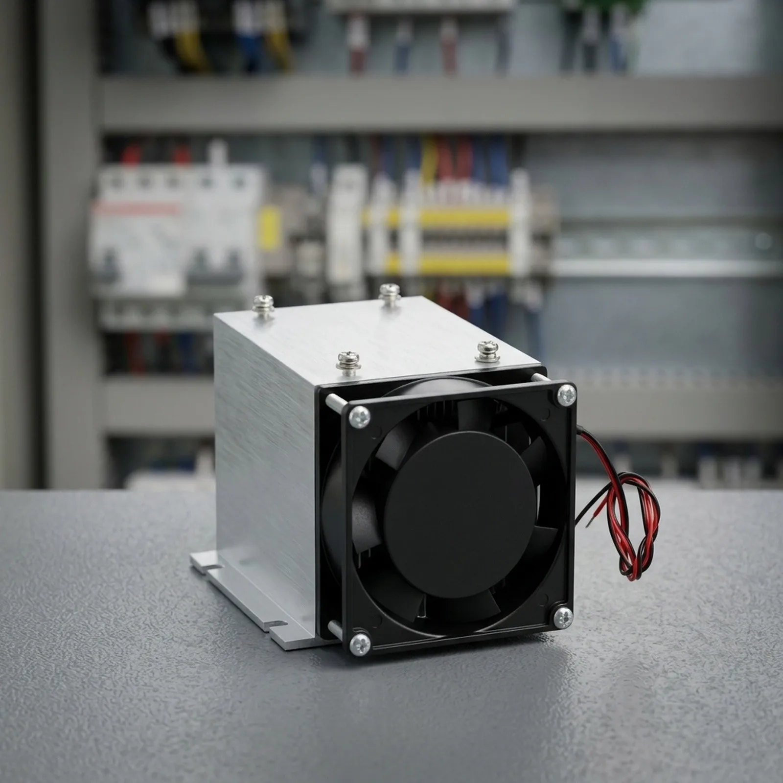 YS-S1 Heatsink and Fan Unit for For three-Phase Relay Mounting on DIN Rails Precision-Machined Aluminum for Uniform Heat Flow
