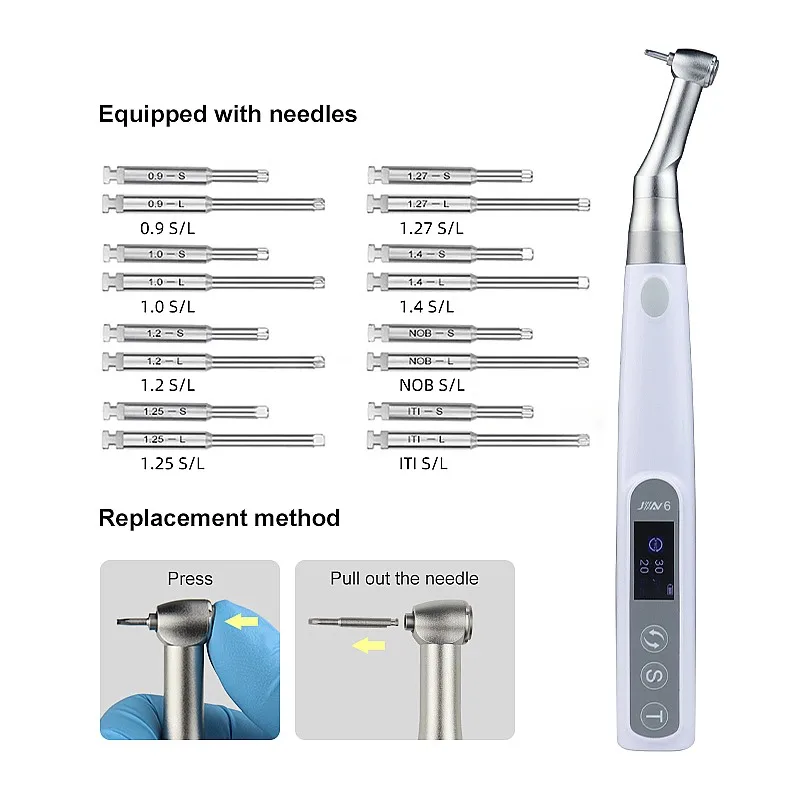 Dentals Implants Motor 16pcs Screwdrivers Electric Wireless Torque Driver Contra Angle Wrench view 4