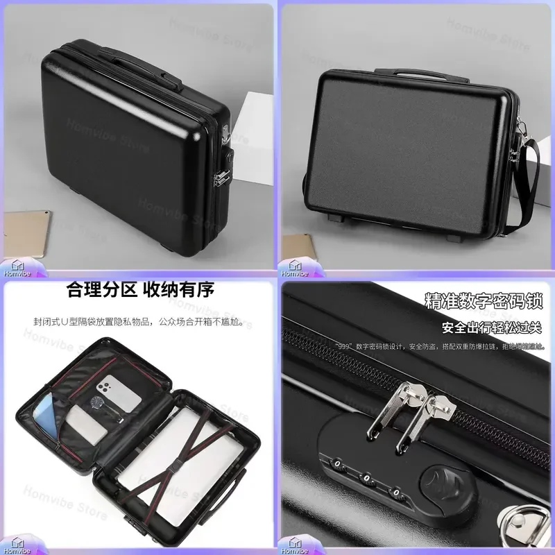 for High Quality Password Box Portable Business Instrument Case Hard Shell Luggage Storage Bag New Style Hand Carry Briefcase